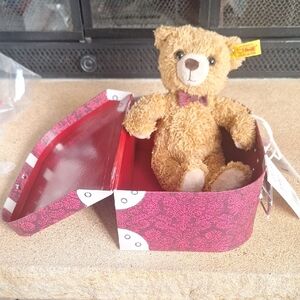 Steiff Teddyb. Carlo 23 Goldbraun In Koffer 109973 NWT